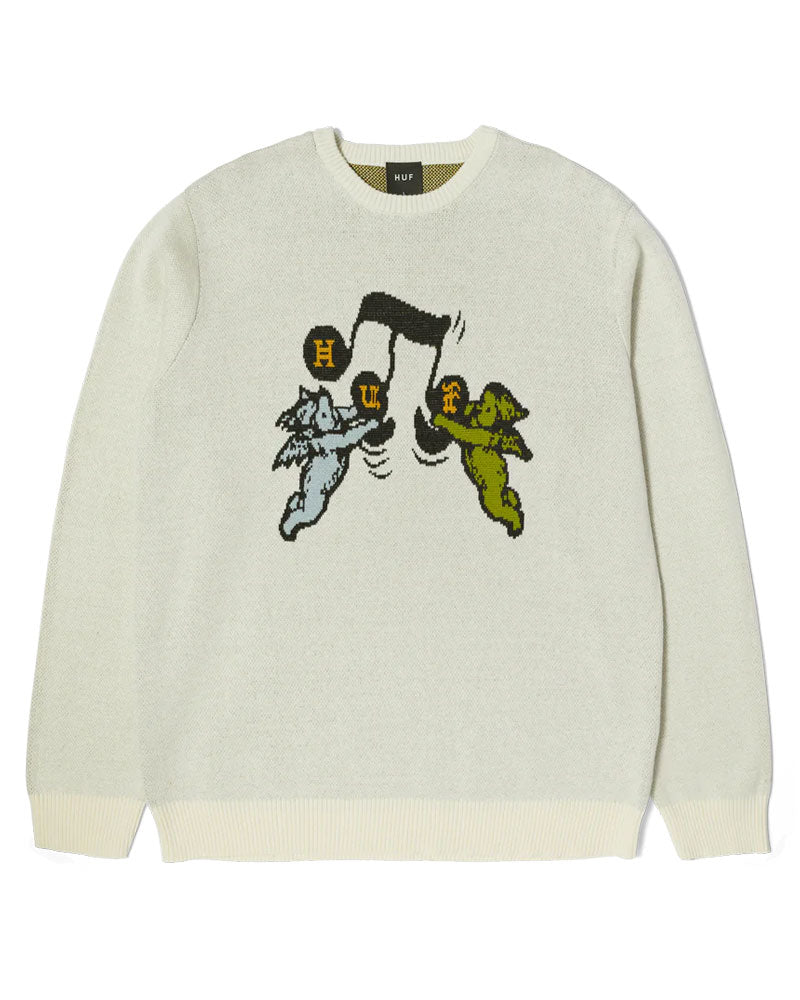 Huf Song Intarsia Sweater - Linen