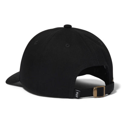 Huf Star Box Logo 6 Panel Hat - Black