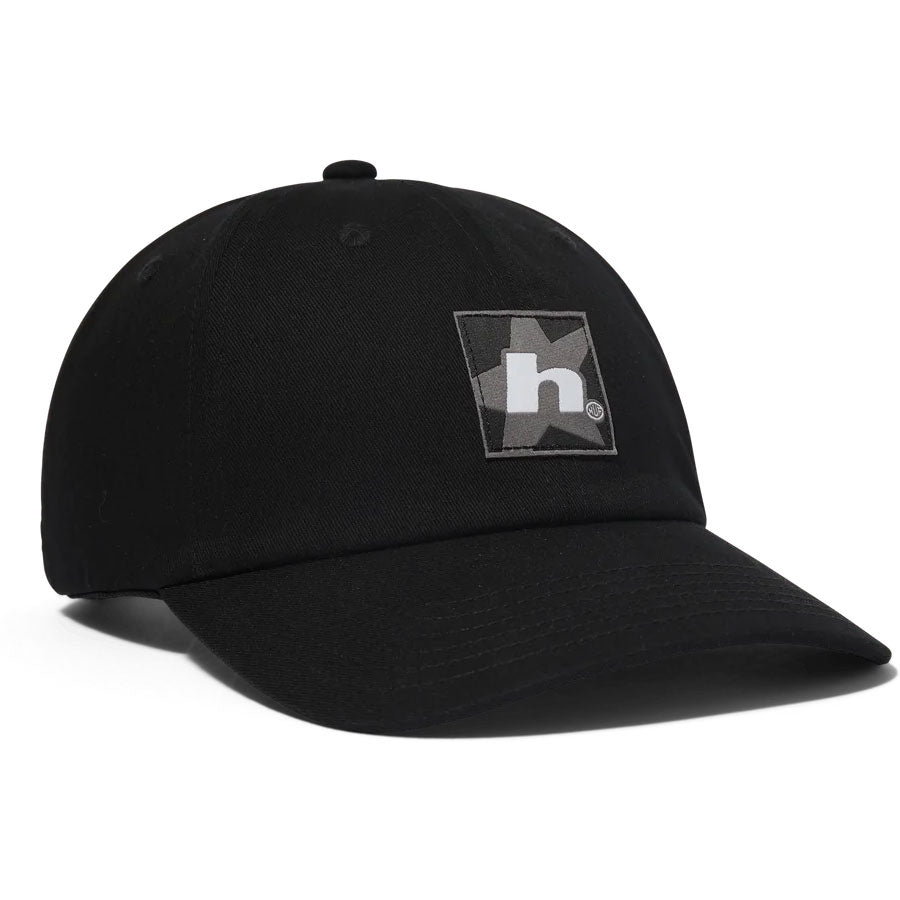 Huf Star Box Logo 6 Panel Hat - Black