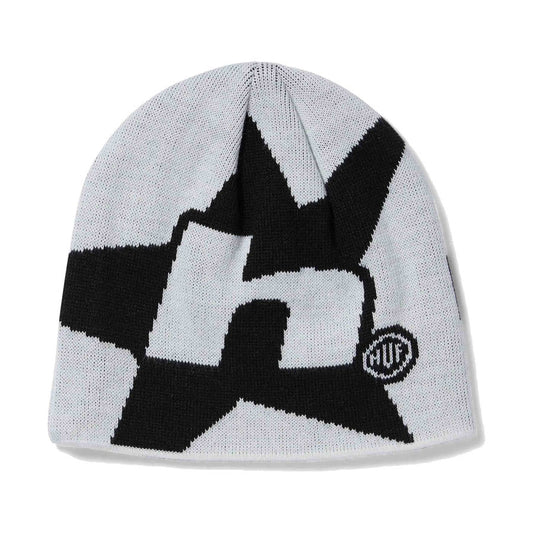 Huf Star Skull Beanie - White