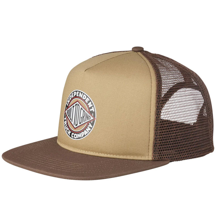 Independent Trucker Hat BTG Summit - White/Tan/Brown