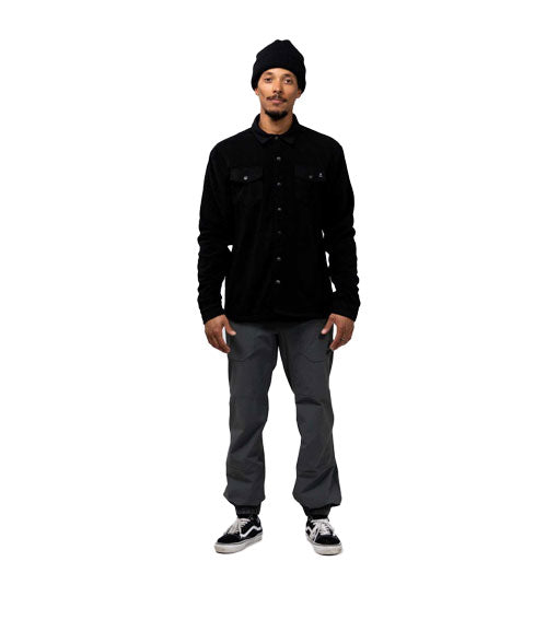 Jones Men's December Fleece Shirt Stealth Black 2024