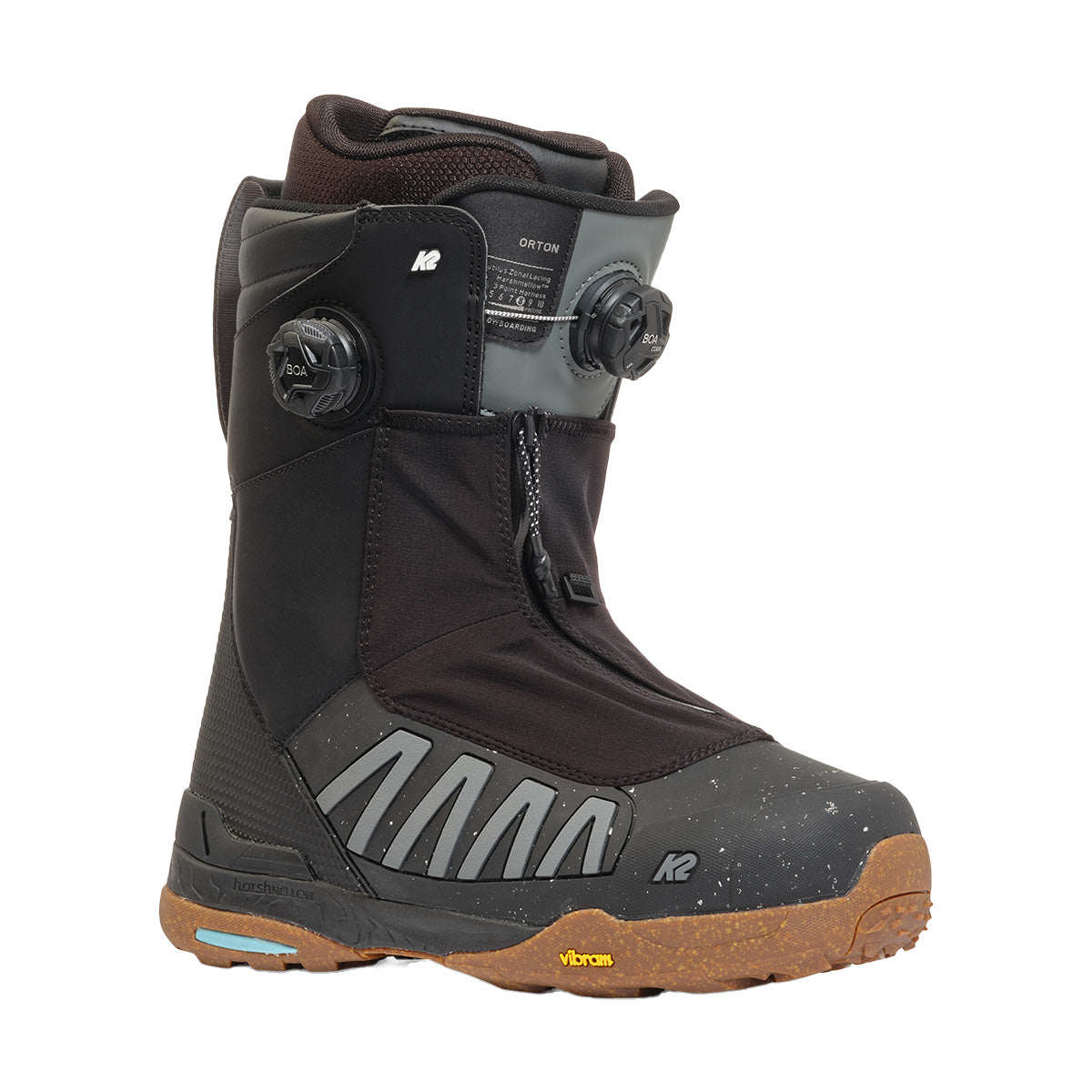 A first-of-it’s-kind construction comes from a one-piece rubber lower with integrated mesh. To boil it down, this means that the Orton will not only be waterproof but also warm and dry, all day long. K2 Men's Orton Boot Black 2025