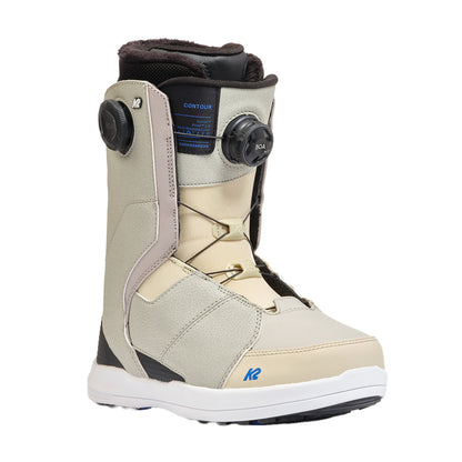 For a good reason, the Contour has long been the favourite boot of the K2 women's team. This mid-to-stiff flexing boot is a no-bull, feature-forward snowboard boot that prioritizes performance and looks damn good doing it.&nbsp;