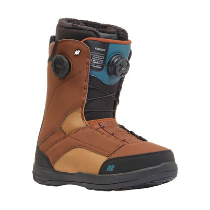 The K2 Kinsley women's snowboard boot just may be the perfect snowboard boot so consider this your wake-up call! It nails the sweet spot for freestyle and all-mountain snowboarders who prefer a medium flex and prioritize comfort and fit.&nbsp;