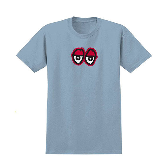 Krooked Eyes T-Shirt Light Blue/Red