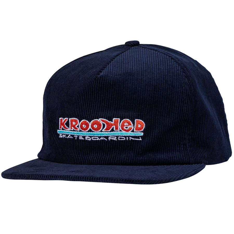 Krooked Skateboardin Snapback Cap - Navy