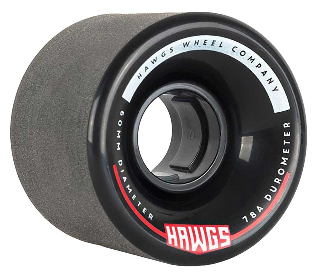 Landyachtz Chubby Hawgs Black Stone Ground 78a Wheels 60mm