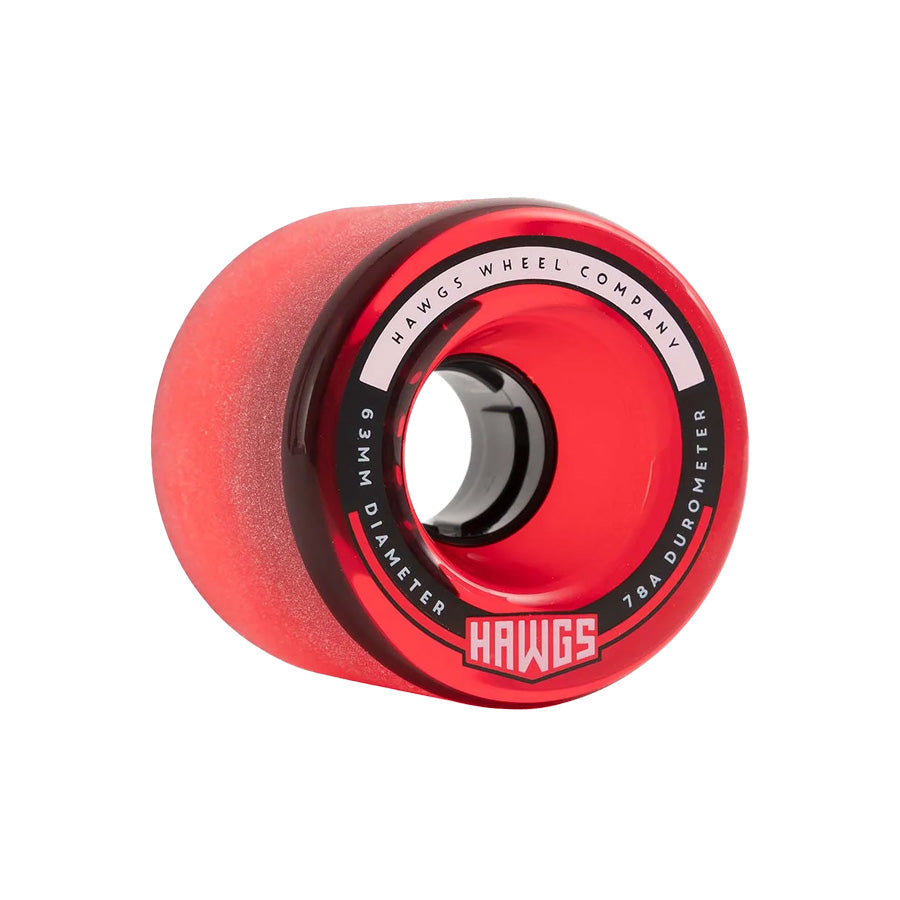 Landyahctz Fatty Hawgs Clear Red 78A Wheels 63mm