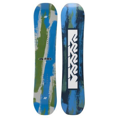 Lightweight, durable, and specifically designed to turn with ease, K2 believes that they've created magic for the next generation. Leading with fun, progression, and durability to last season after season, the Lil Mini Snowboard fights way above its weight class.