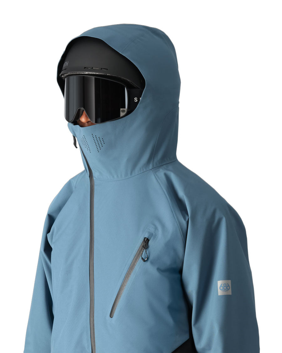 From the powder to park, sub-zero to springtime, Thermagraph® Body Mapping Insulation creates the ultimate do-it-all jacket. Add an asymmetrical zipper and you have the Hydra, the best selling 686 GLCR jacket ever. 