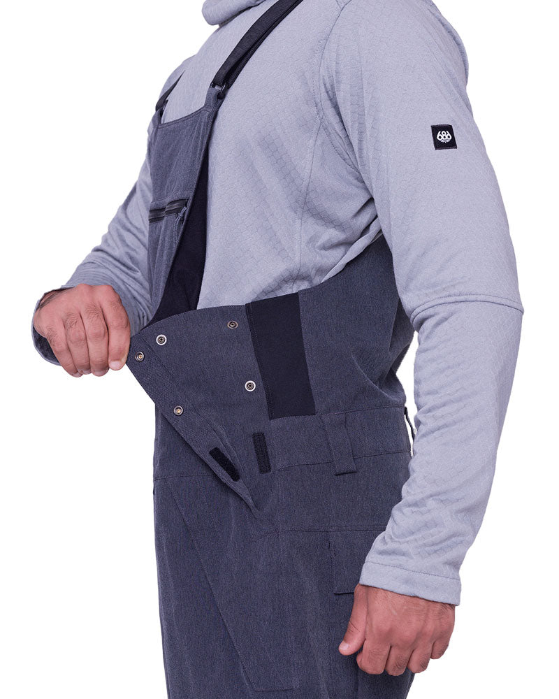 Fashionable function for when you’re on the fall line. Tech, comfort, and style, all in a classic fit pair of bibs.