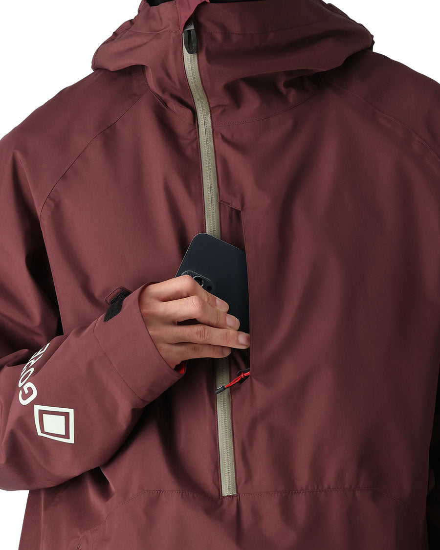 A lightweight Anorak built to the same storm-proof standards as our more traditional GORE-TEX jackets that packs small and is perfect for your adventures from powder to park.