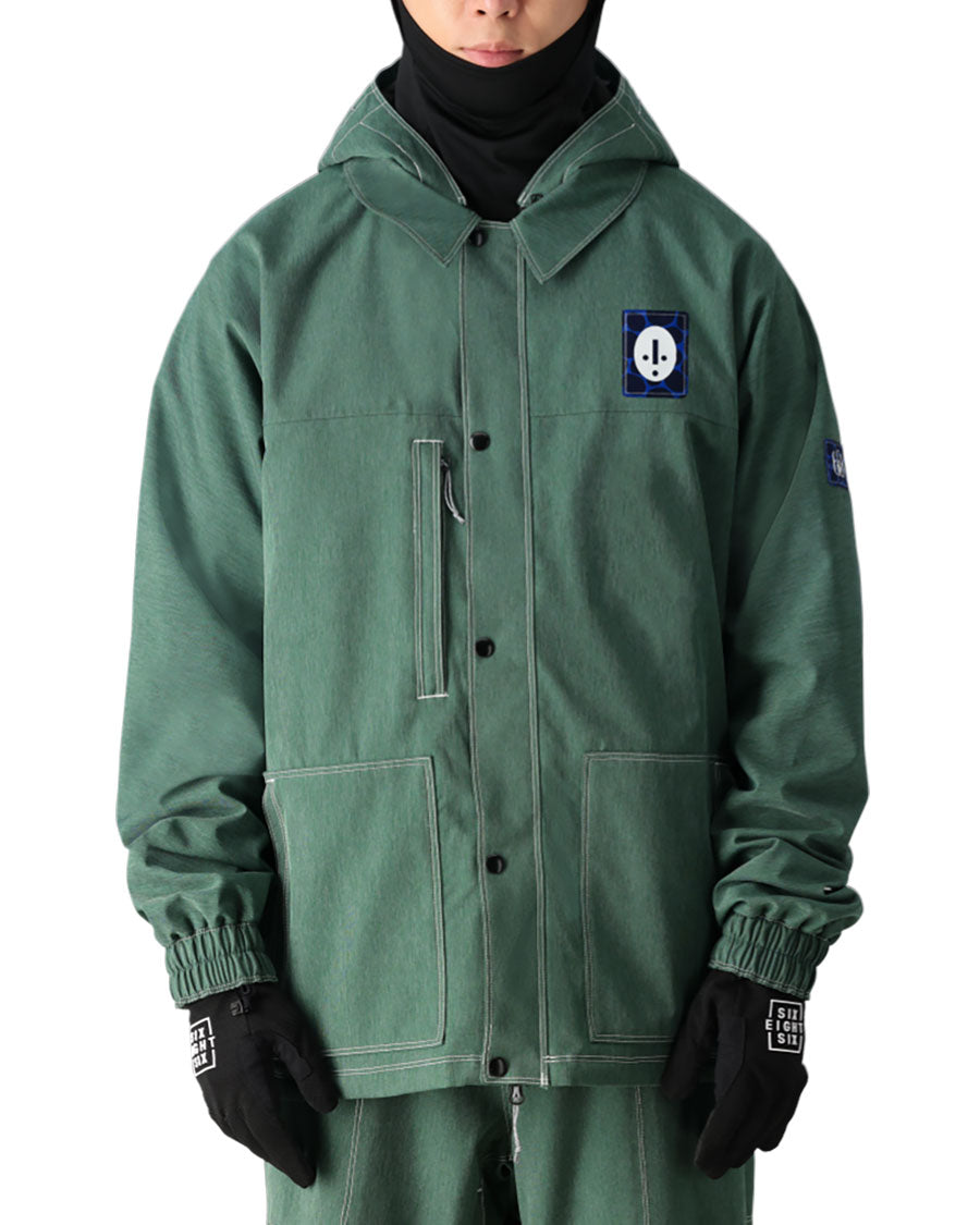 686 Dojo Jacket Forest Green Denim 2025 L