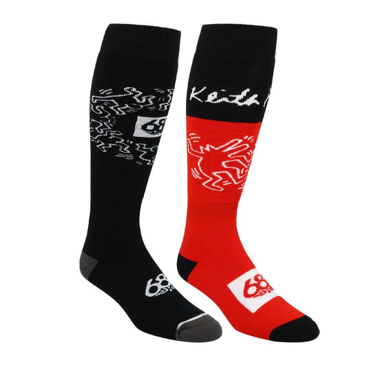 686 Mens Keith Haring Sock 2-Pack Assorted 2025