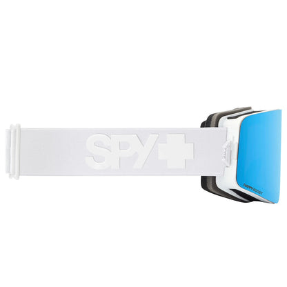 Spy Marauder Elite Matte White/Blue Spectra Mirror + Bonus Lens 2024