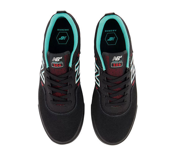 New Balance Numeric 306 Jamie Foy - Black/Electric Red