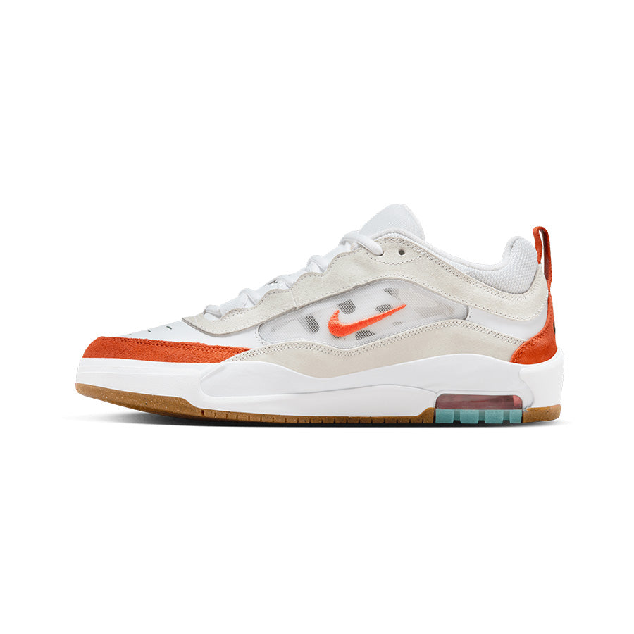 Grey fashion white and orange air max