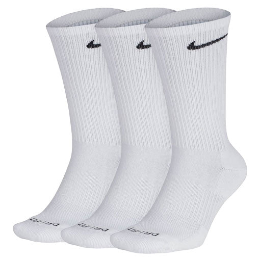 Nike Everyday Plus Crew Cushioned Socks 3-Pack - White/Black