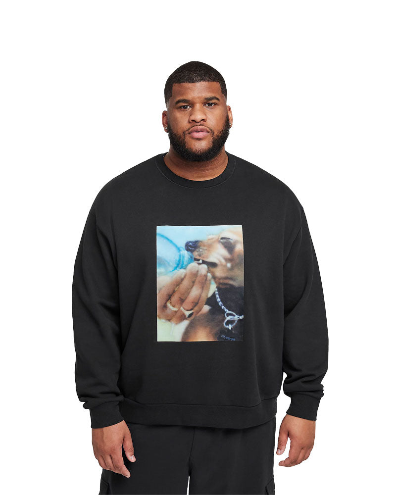 Nike SB Crew Dog Sweatshirt - Black/White