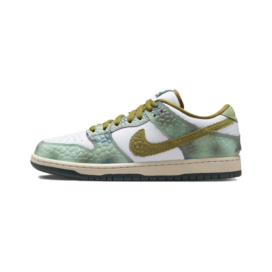 Nike SB Dunk Low Pro - Oil Green/Desert Moss-White