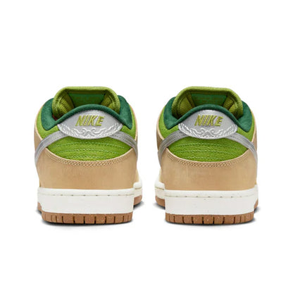 Nike SB Dunk Low Pro - Sesame/Metallic Silver-Pear-Fir