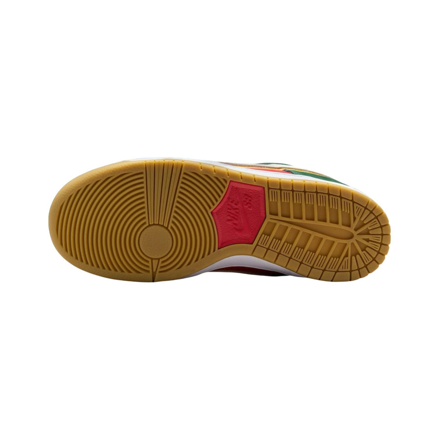 Nike SB Dunk Low Pro Premium - Fir/White-University Gold-Fire Red