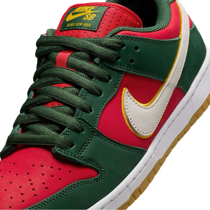 Nike SB Dunk Low Pro Premium - Fir/White-University Gold-Fire Red