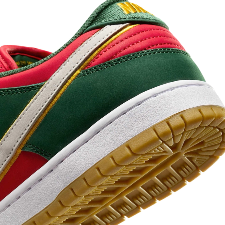 Nike SB Dunk Low Pro Premium - Fir/White-University Gold-Fire Red