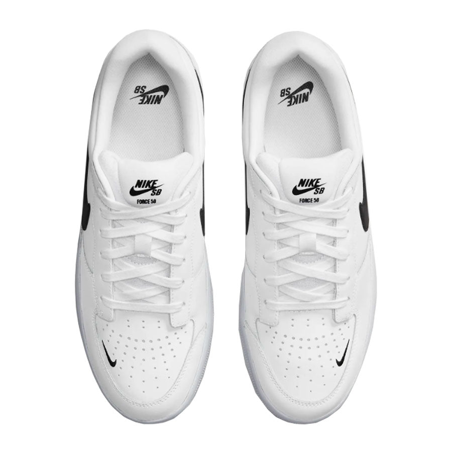 Nike SB Force 58 Premium - White/Black-White-White