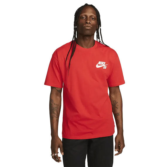 Nike SB Logo T-Shirt - University Red/White