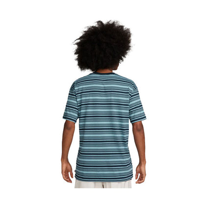 Nike SB M90 Striped T-Shirt - Denim Turq