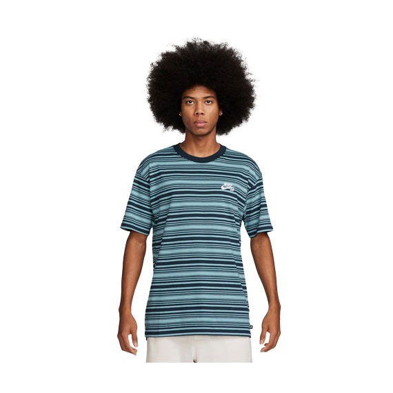 Nike SB M90 Striped T-Shirt - Denim Turq