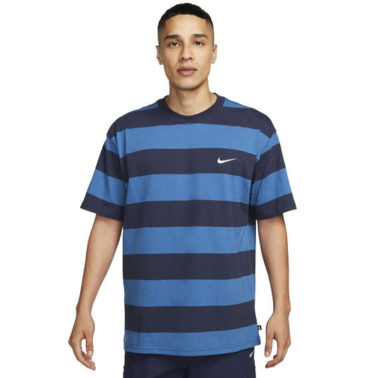 Nike SB Stripe T-Shirt - Midnight Navy/Industrial Blue
