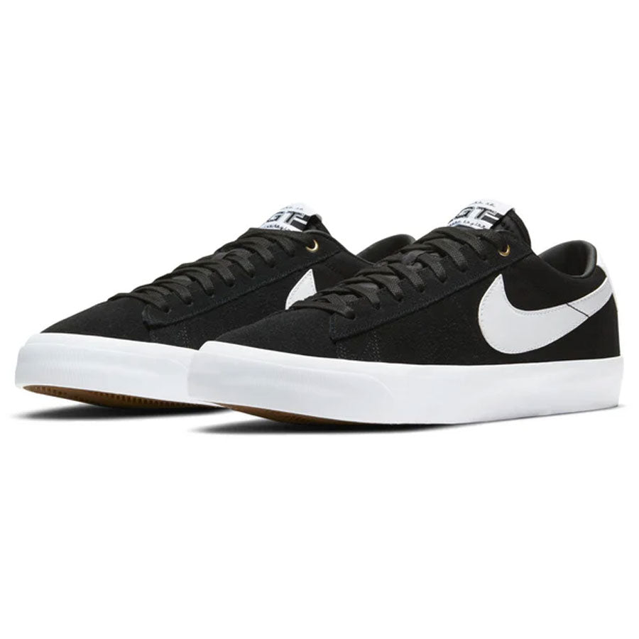 Nike sb blazer zoom low black white on sale