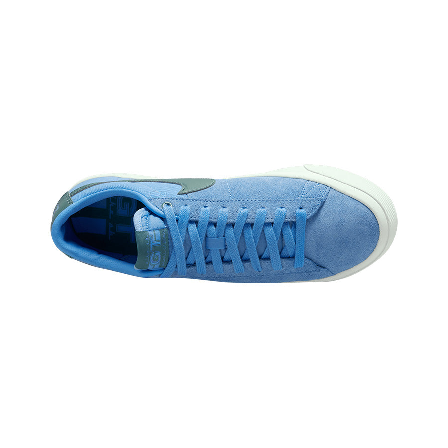 Nike blazer leche baby blue suede trainers hotsell