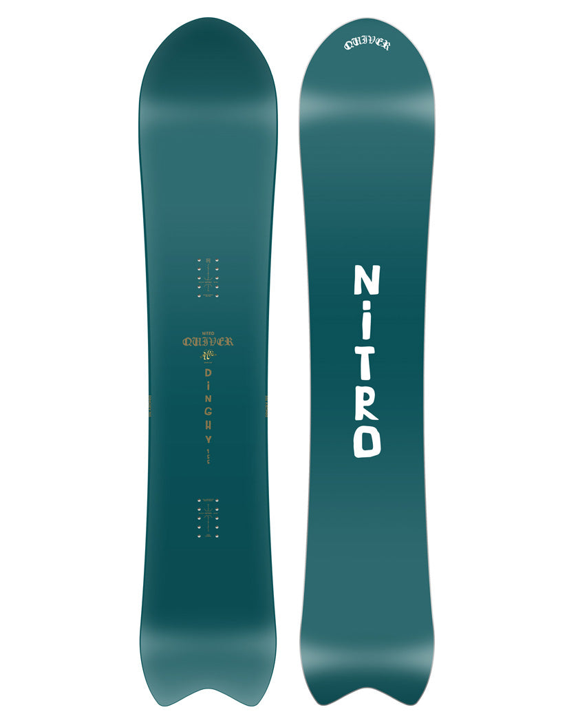 Offering a fun, surfy ride in all terrain, the Dingy is a true versatile snowboard, and like its namesake, is perfect for anyone looking for a wider, shorter board that can still push the status quo of snowboarding.