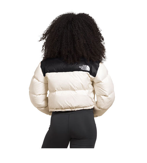 The North Face Women's Nuptse Short Jacket Gardenia/TNF Black 2024