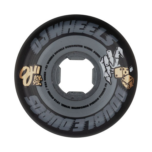 OJs Double Duro Black/Grey 101A/95A Wheels 54mm