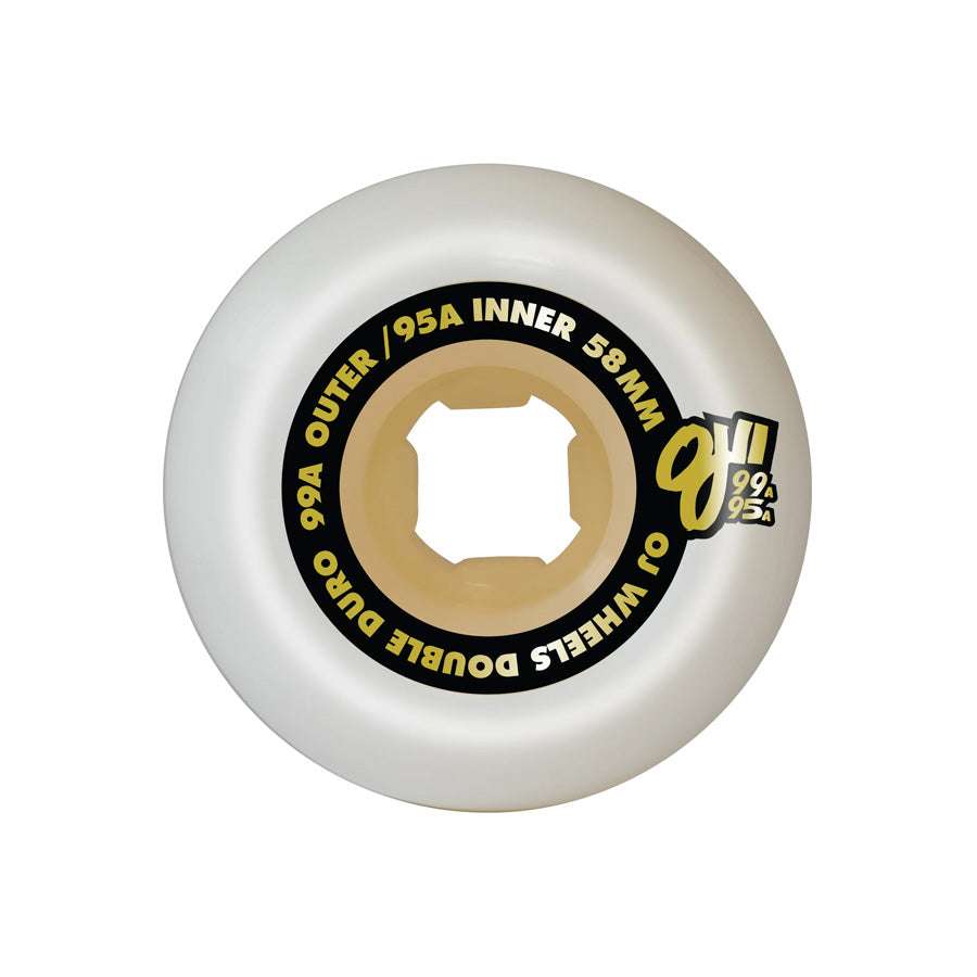 OJs Double Duro White Gum Mini Combo 99A/95A Wheels 58mm