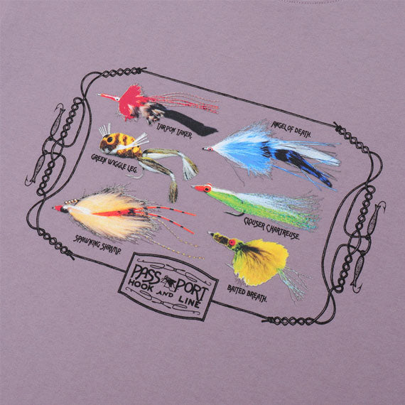 Passport Lures T-Shirt - Dusty Lilac