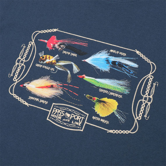 Passport Lures T-Shirt - Harbour Blue