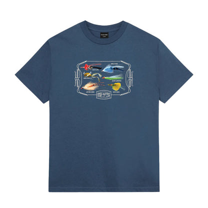 Passport Lures T-Shirt - Harbour Blue