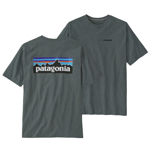 Patagonia Men's Long-Sleeve P-6 Logo Responsibili-Tee Nouveau Green 2024