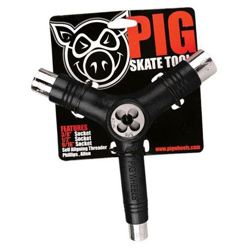 Pig Skate Tool W/ Rethread - Black