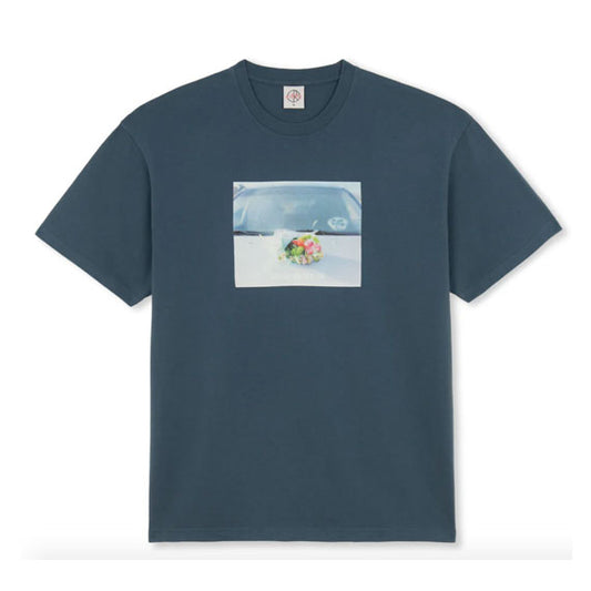 Polar Dead Flowers T-Shirt - Grey/Blue