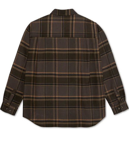 Polar Mike Flannel Button Down - Brown/Mauve