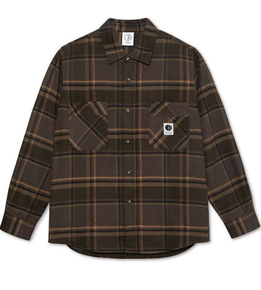 Polar Mike Flannel Button Down - Brown/Mauve