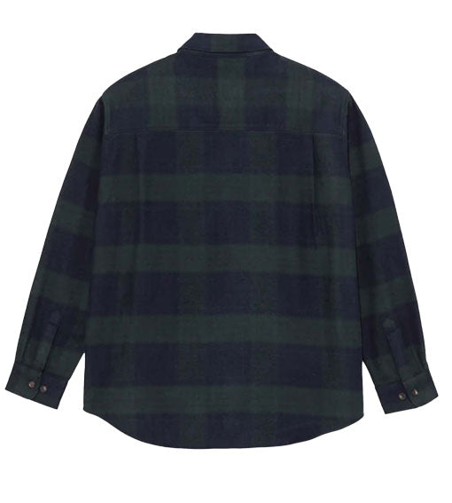 Polar Mikie Flannel Button Down Shirt - Navy/Teal