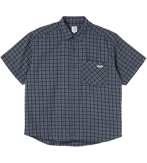 Polar Mitchell Flannel Button Shirt Blue Brown